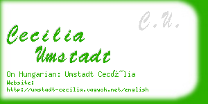 cecilia umstadt business card
